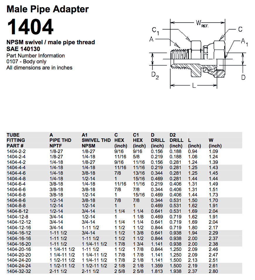 1404 NPSM swivel / male pipe thread SAE 140130 hose swivel fittings Ruihua Hardware
