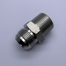 1JN-SS316 SS304 JIC MALE 74 ° CONE / NPT ذكر محول هيدروليكي من الفولاذ المقاوم للصدأ